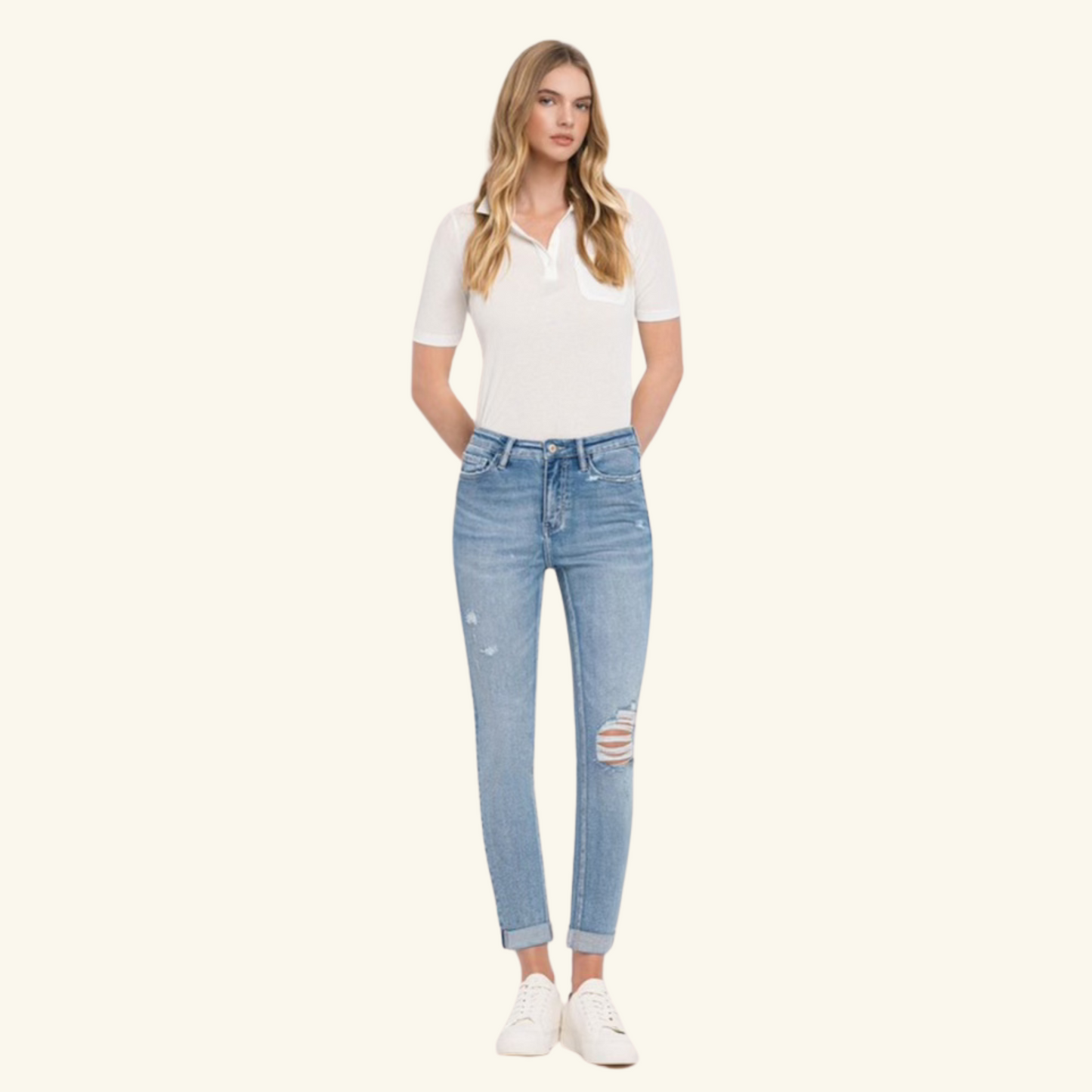 Lovervet HR Roll Up Skinny Jeans