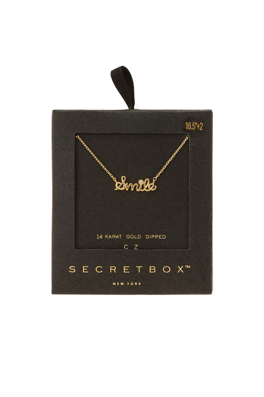 Secret Box - Gold Smile Necklace