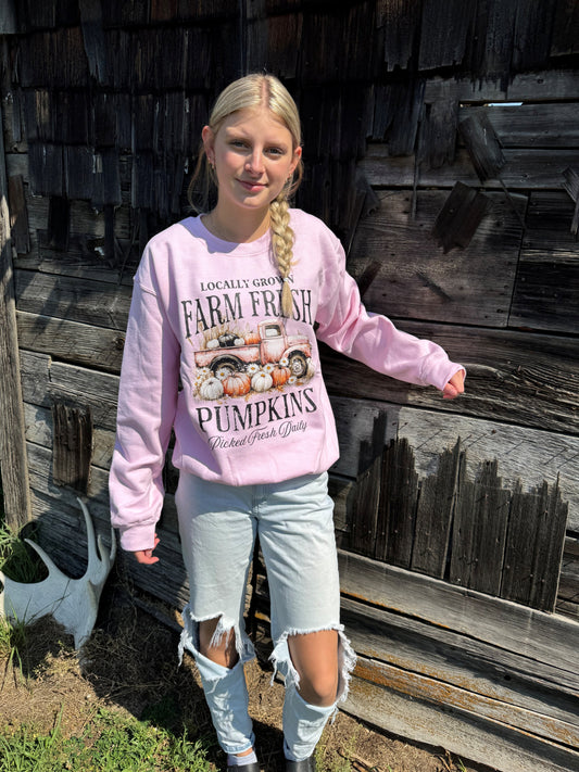 Farm Fresh Pumpkins Graphic Crewneck