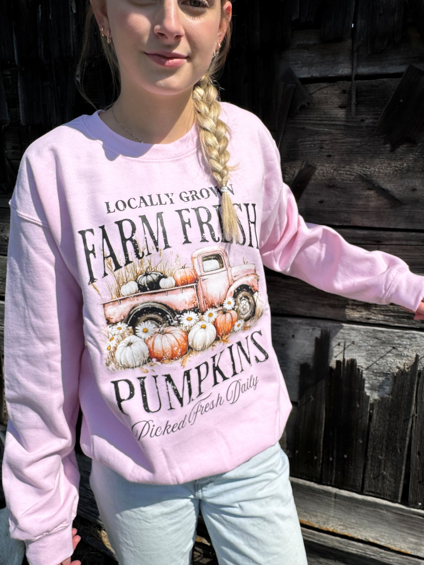 Farm Fresh Pumpkins Graphic Crewneck