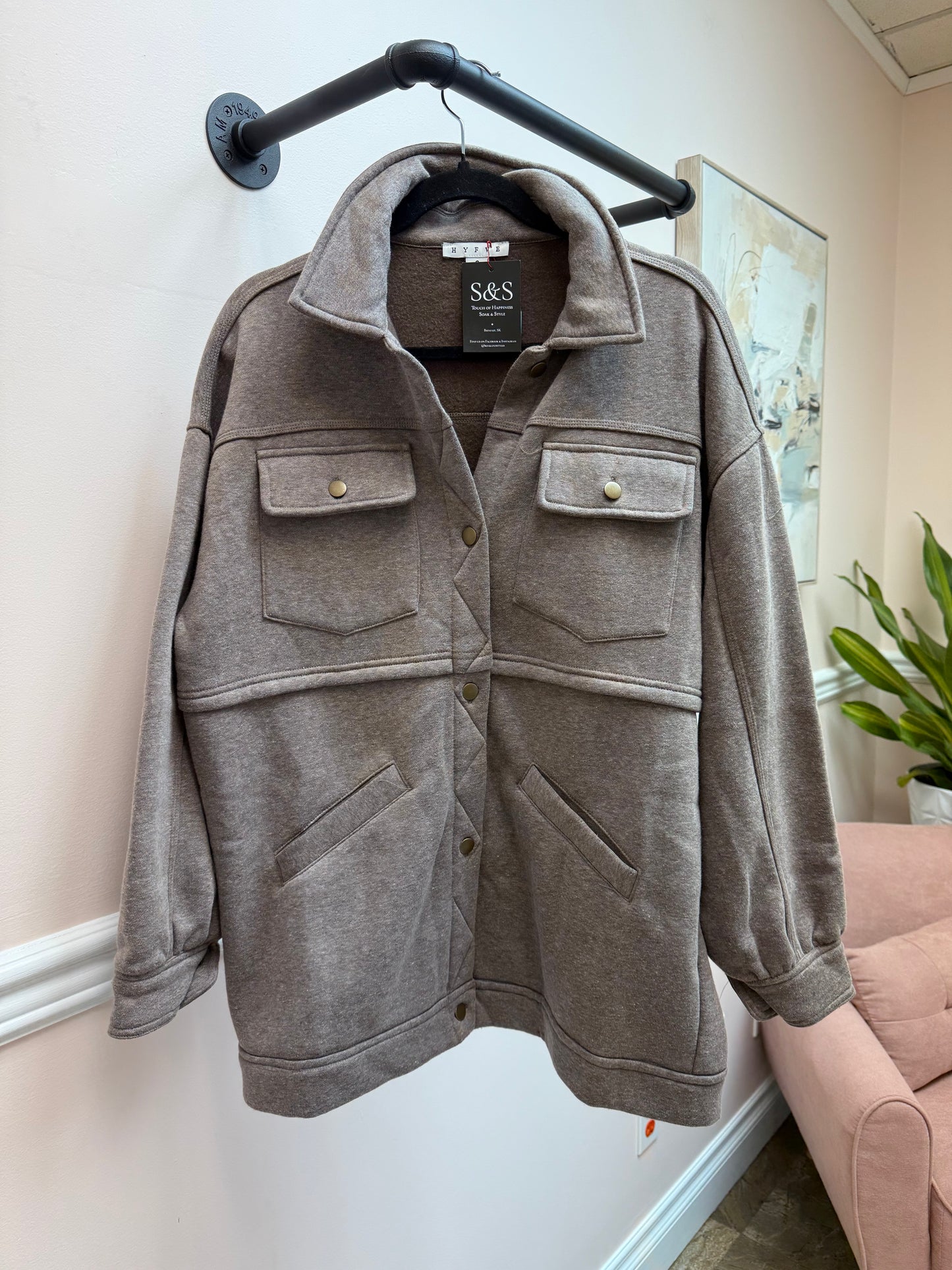 HYFVE Double Layer Button Down Jacket