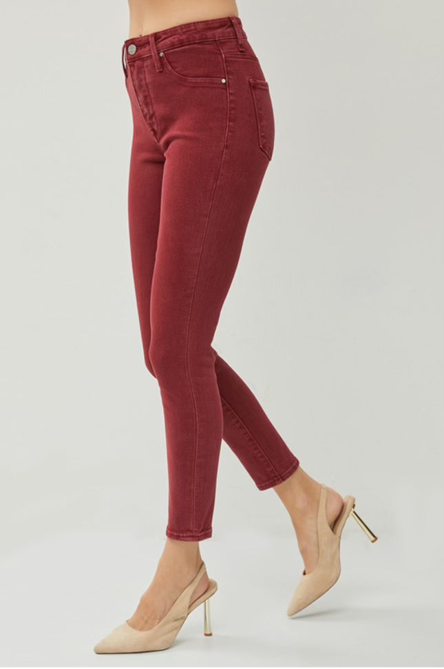 Cranberry Dreams HR Skinny Jeans - Risen