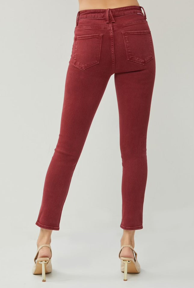 Cranberry Dreams HR Skinny Jeans - Risen