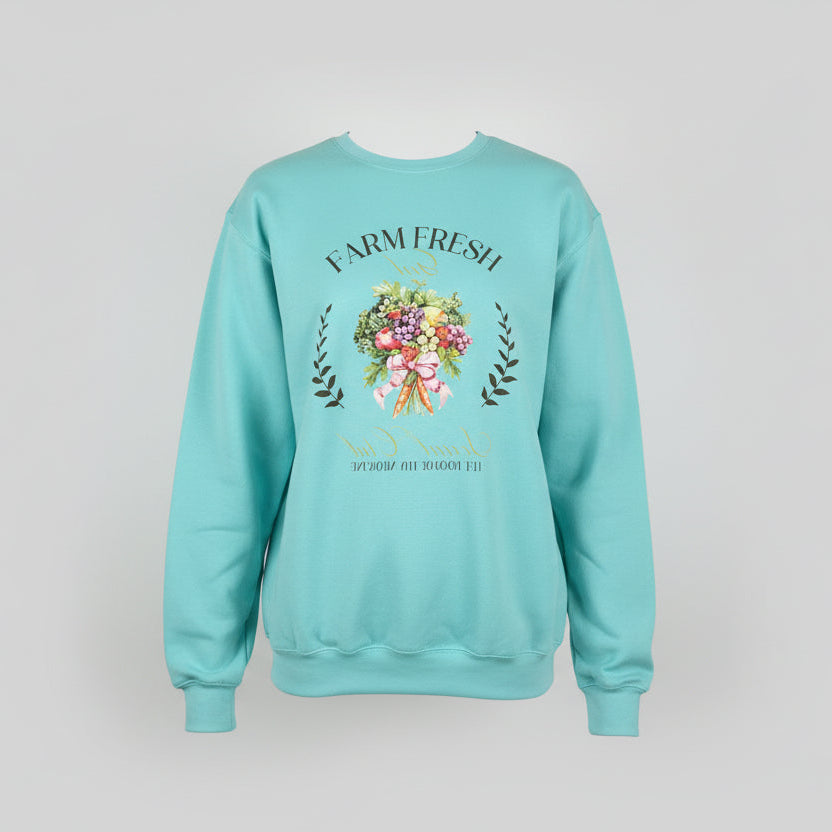 Sunday Market Vibes Graphic Crewneck