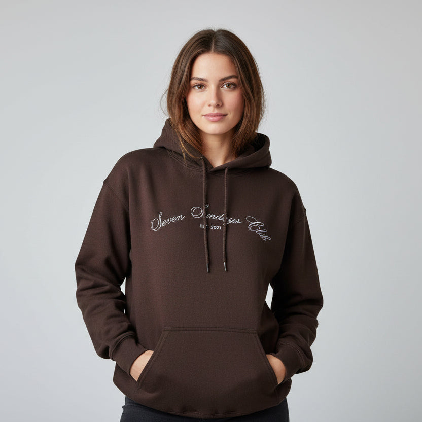 Seven Sundays Hoodie - Brown