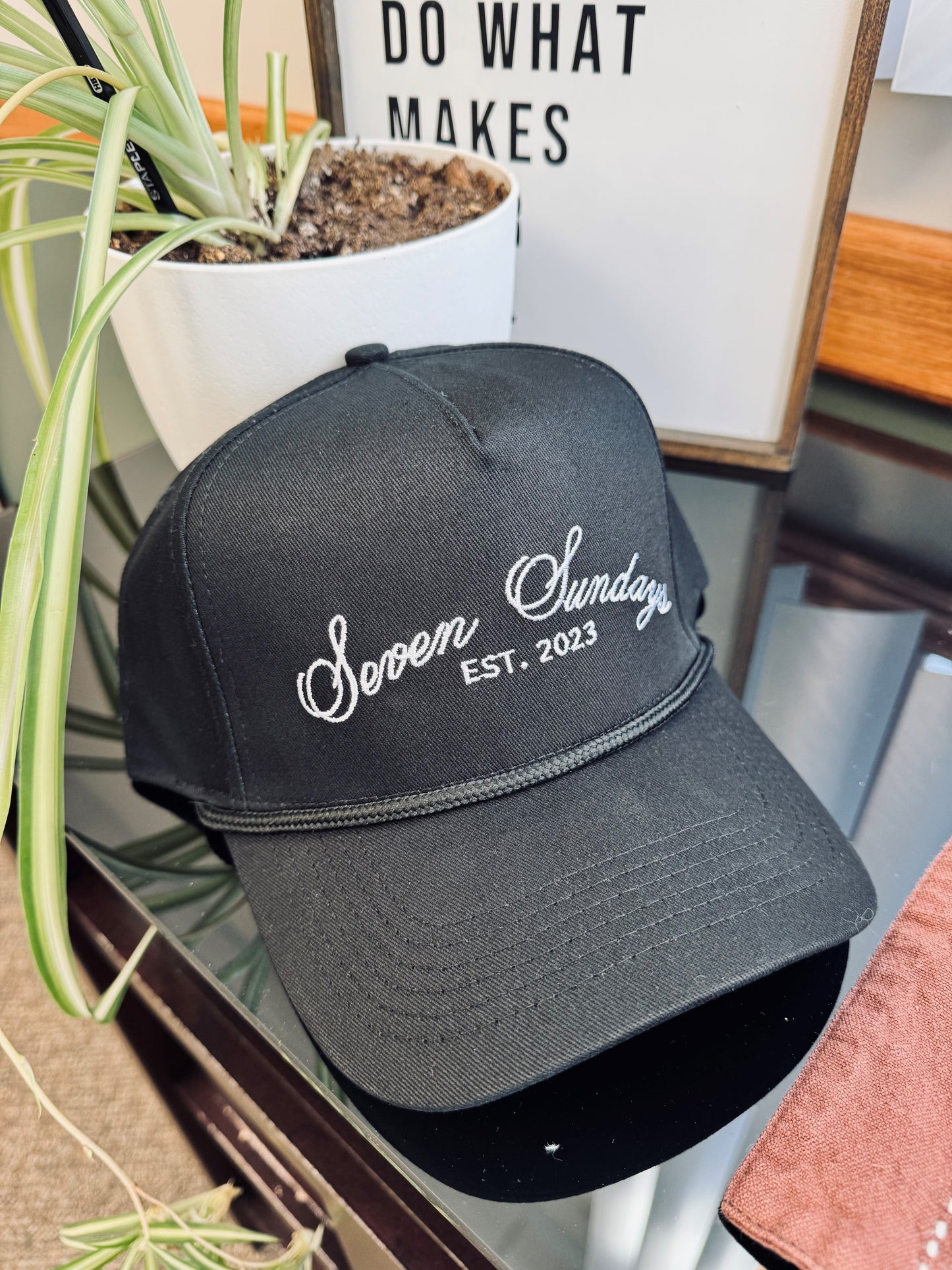 Seven Sundays Trucker Hat - Black
