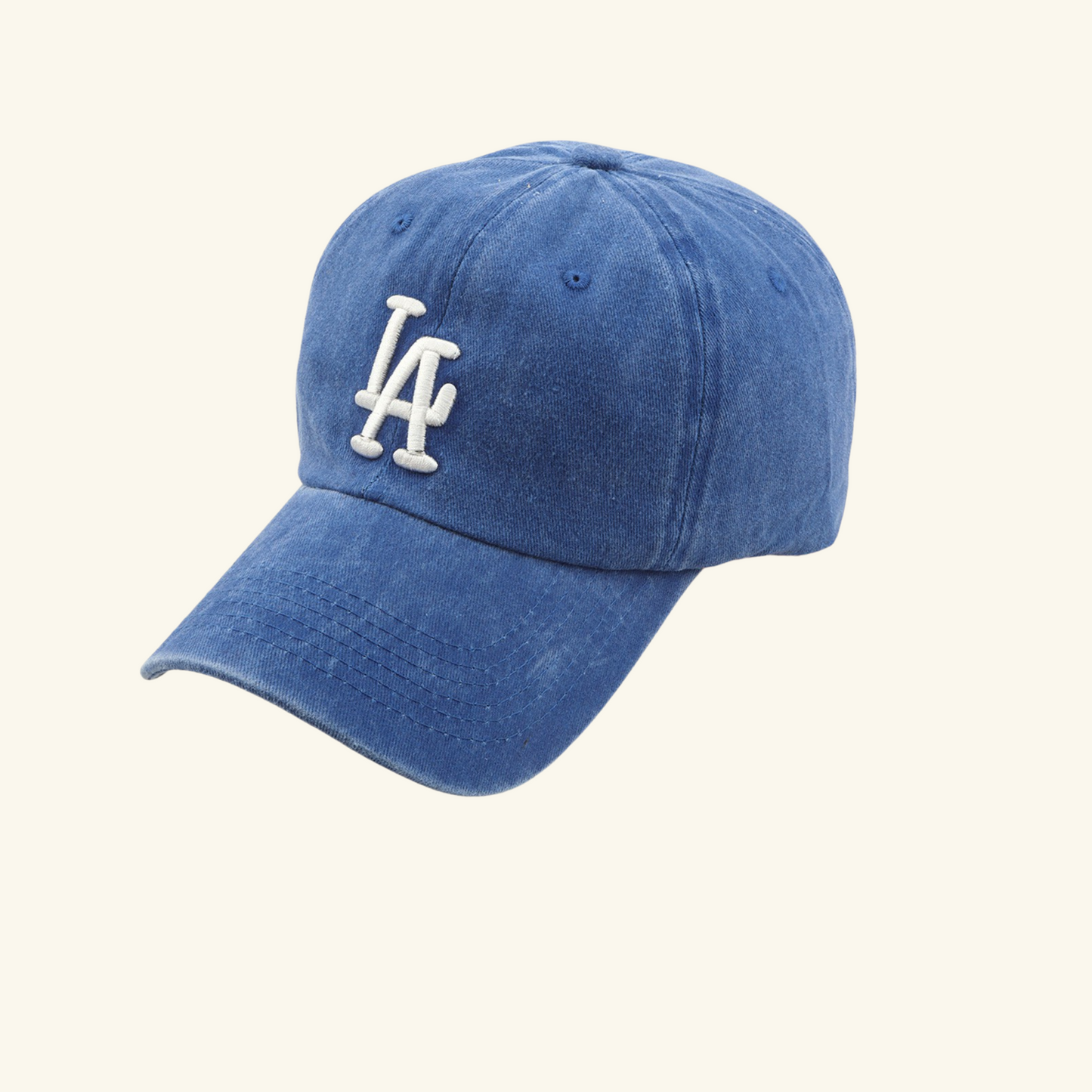 LA 3D Embroidery Pigment Baseball Cap
