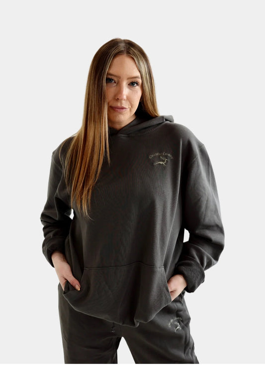 Country Liberty Luxe Grey Vintage Hoodie