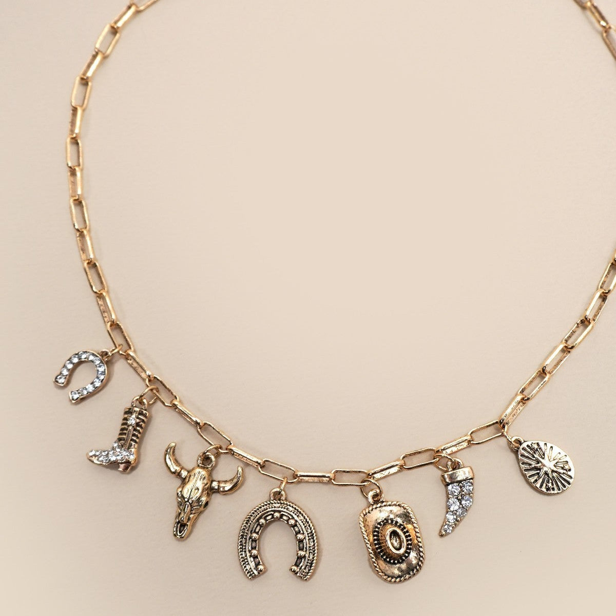 Lucky Cowgirl Charm Necklace