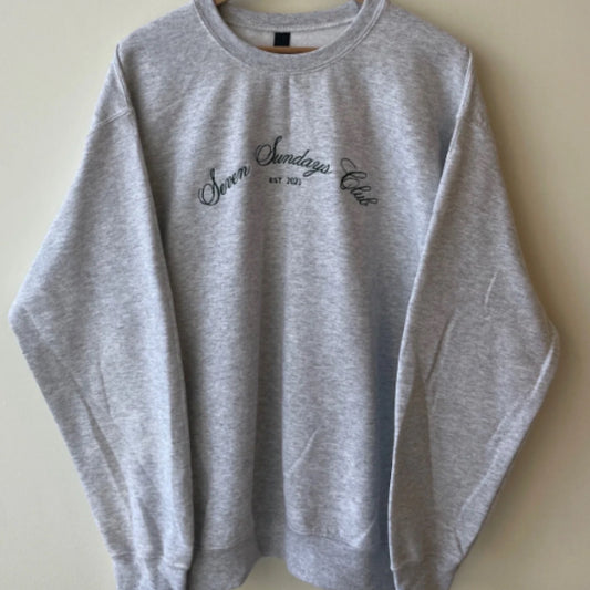 Seven Sundays Crewneck - Grey