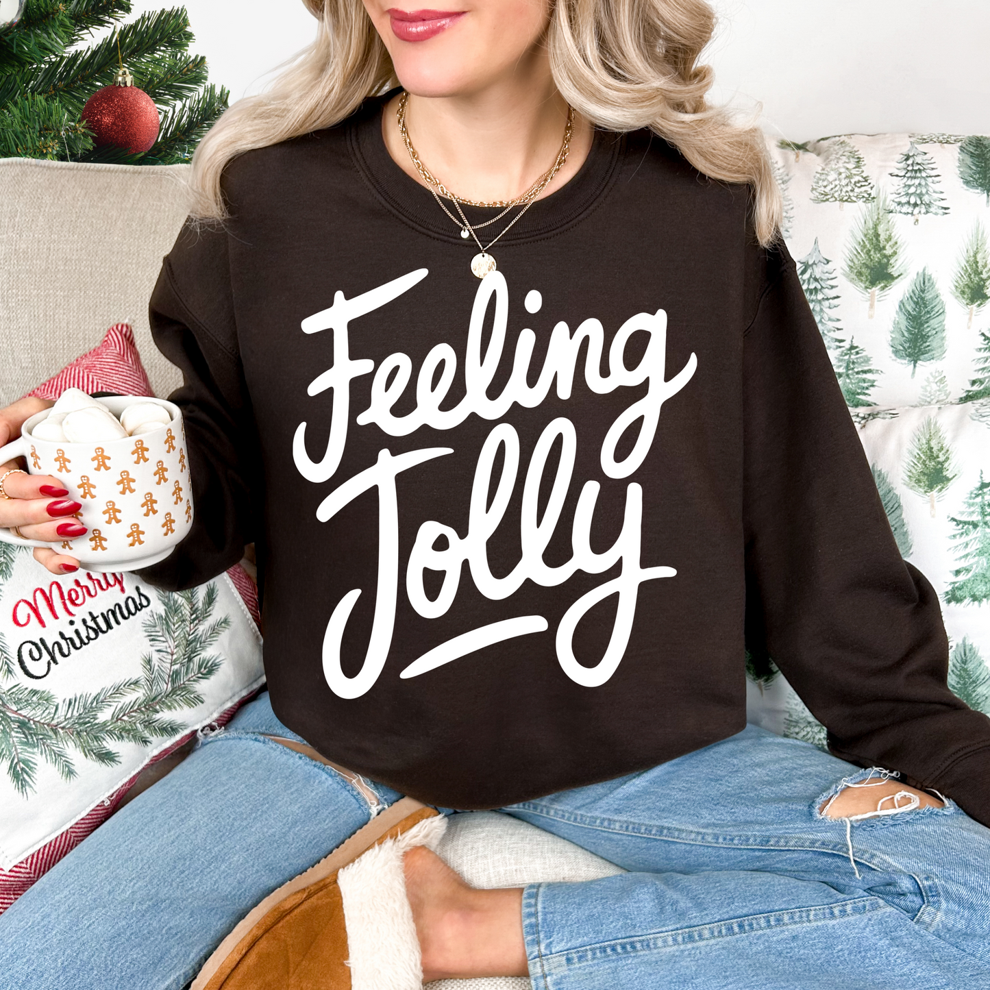 Feeling Jolly Graphic Crewneck