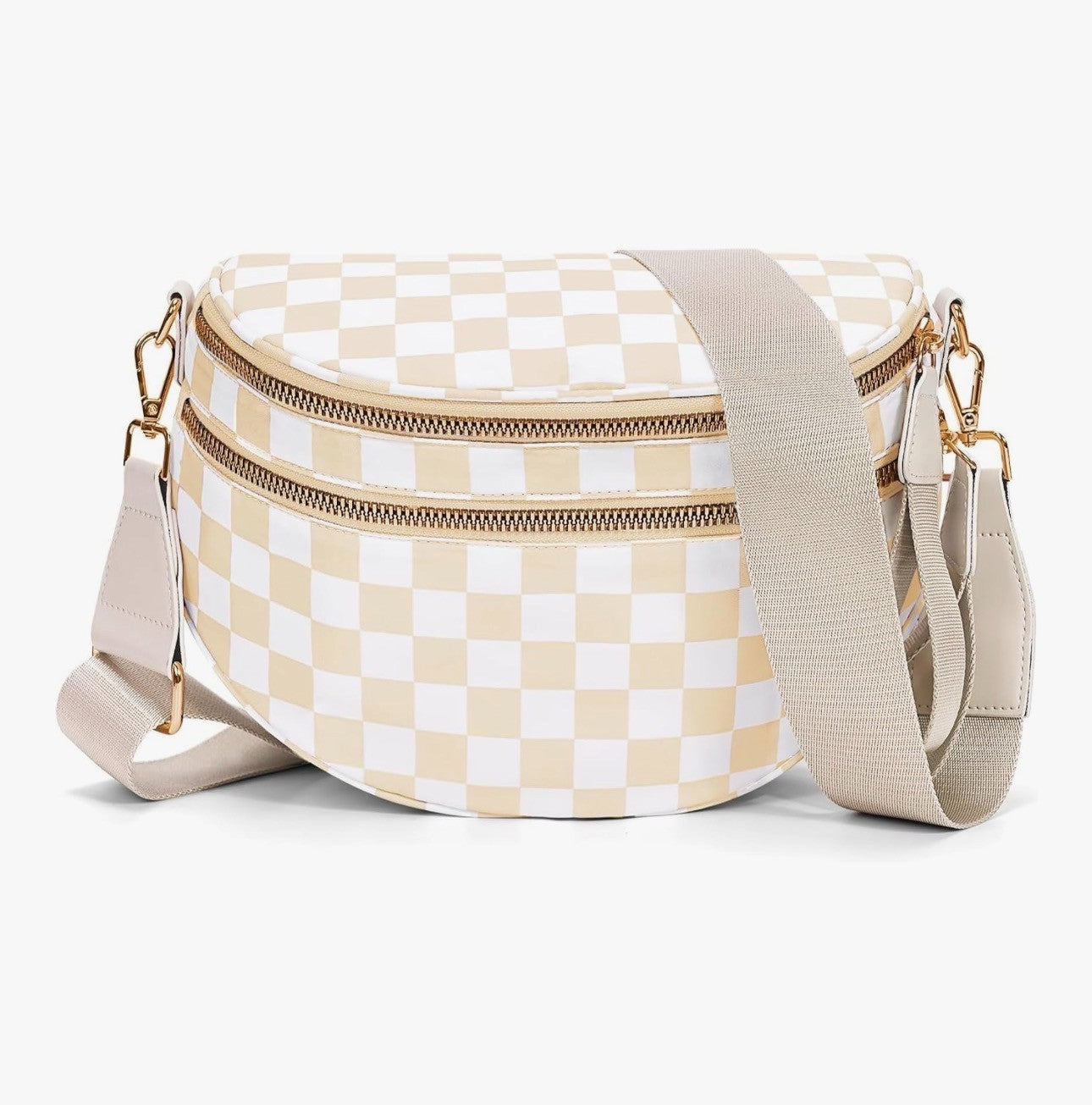 Sandstone Check Sling Bag