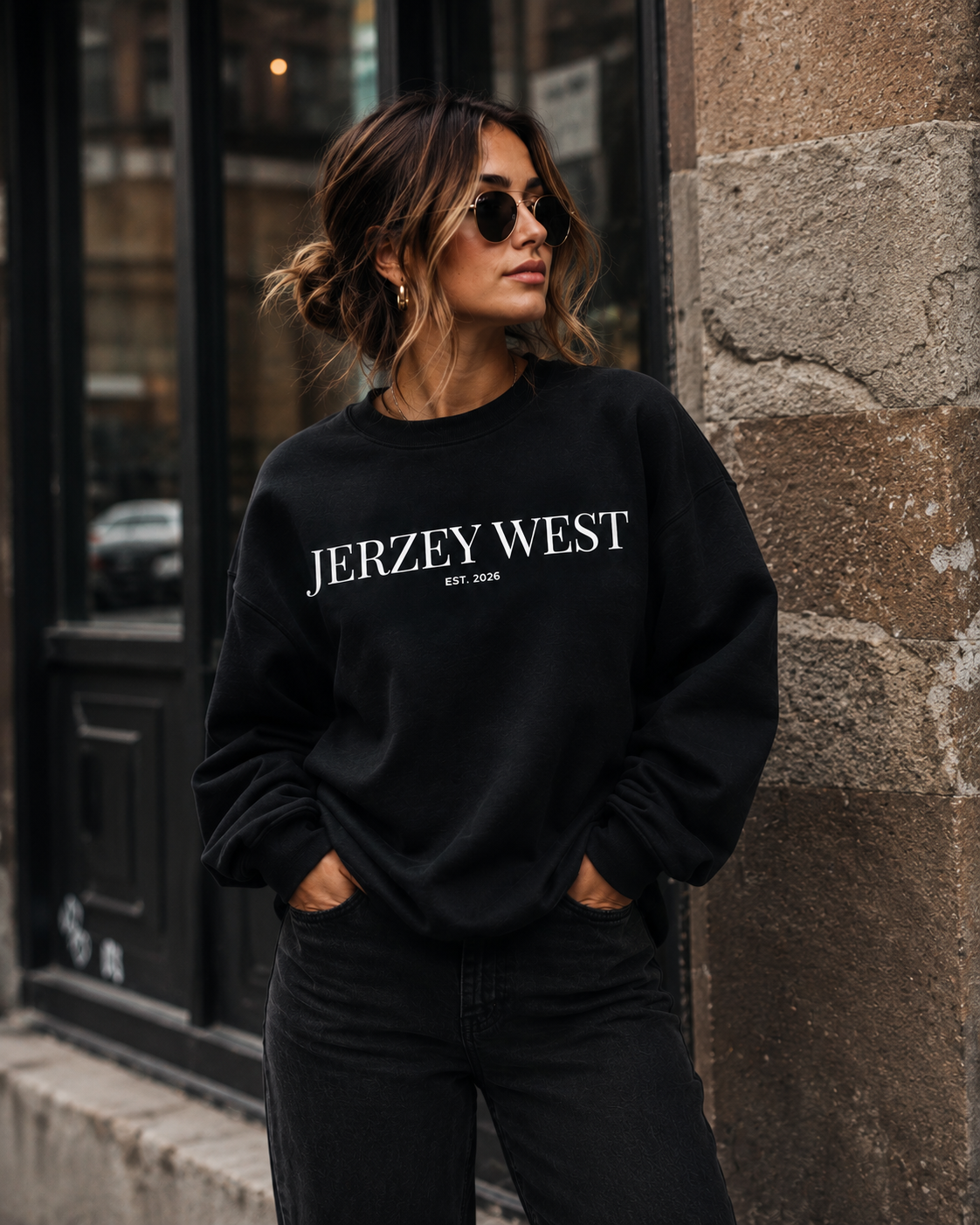 Jerzey West Graphic Crewneck