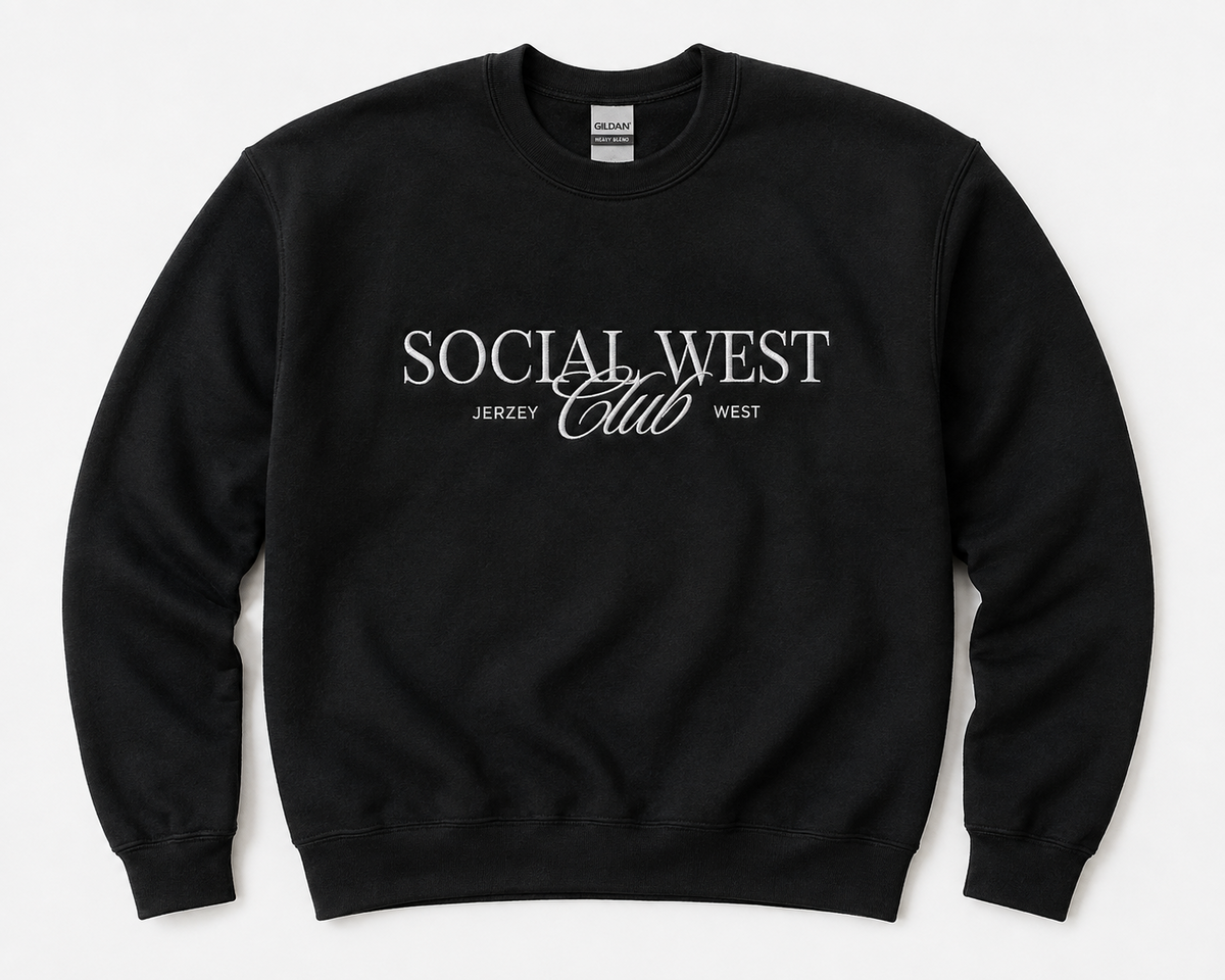 Social West Club Graphic Crewneck