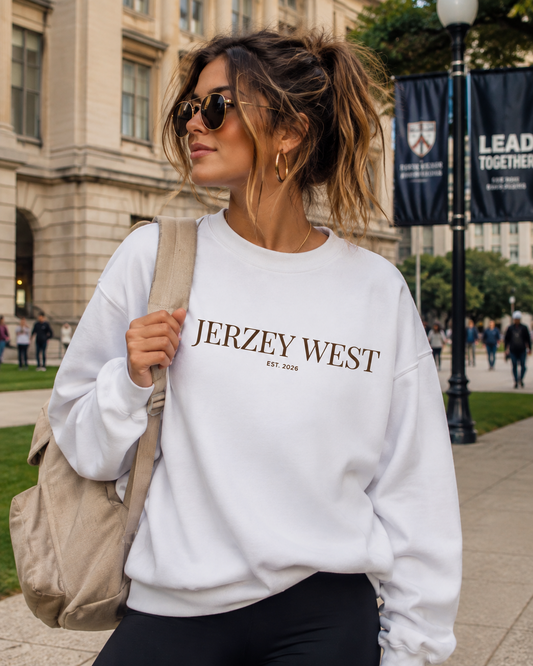 Jerzey West Graphic Crewneck - White