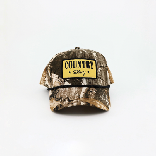 Country Liberty Full Camo Country Star Hat