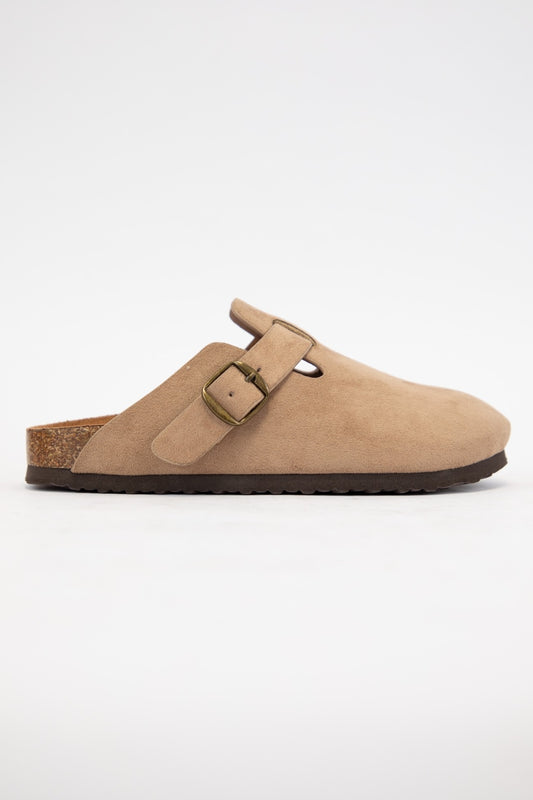 Regis Round Toe Clog w/ Buckle Detail