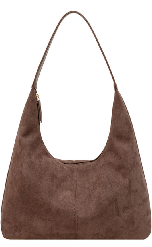The Sienna Dusk Slouchy Faux Suede Tote