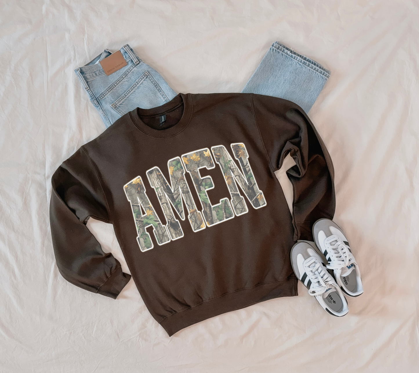 AMEN Urban Camo Graphic Crewneck