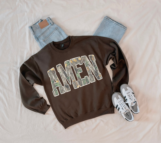 AMEN Urban Camo Graphic Crewneck