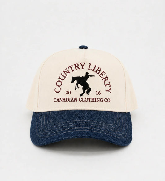 Country Liberty Natural Denim Cowboy Hat