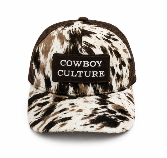 Cowboy Culture Cow Print Trucker Hat - ABN