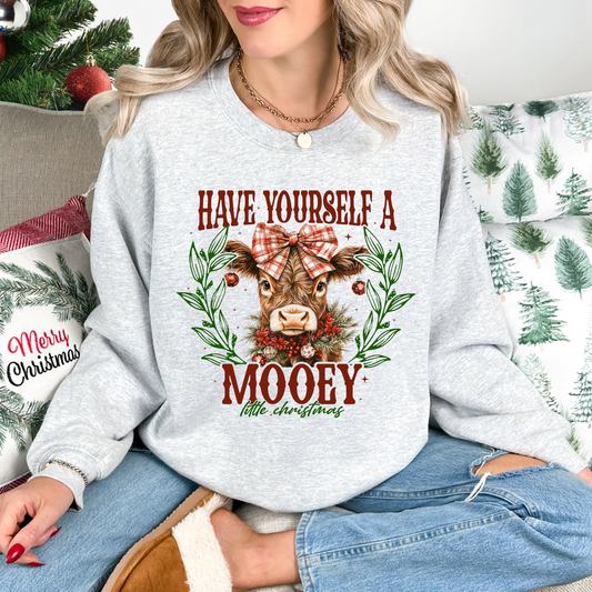 Have Yourself a Mooey Little Christmas Graphic Crewneck