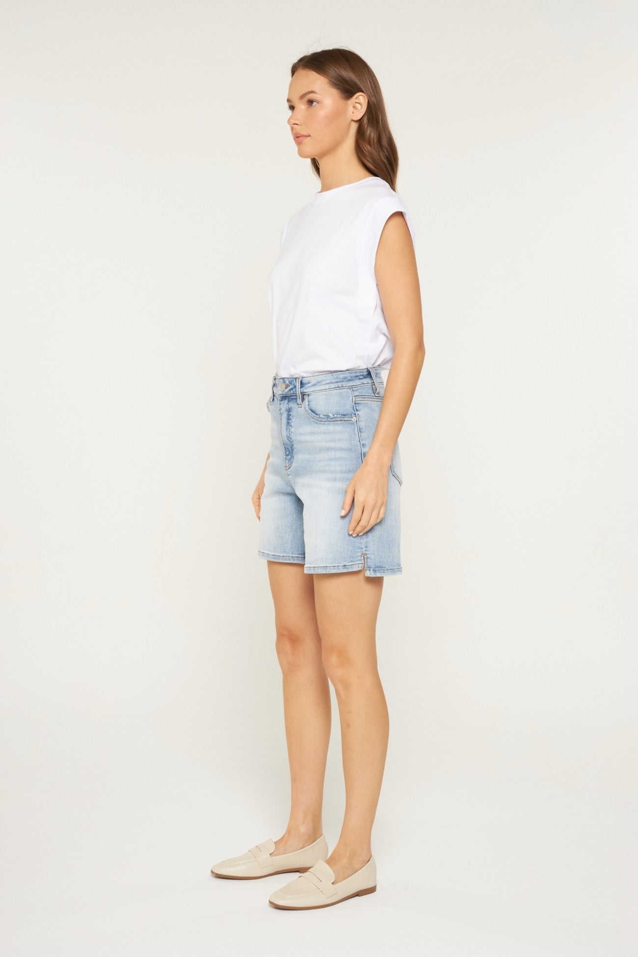 Luna High Rise Bermuda Shorts