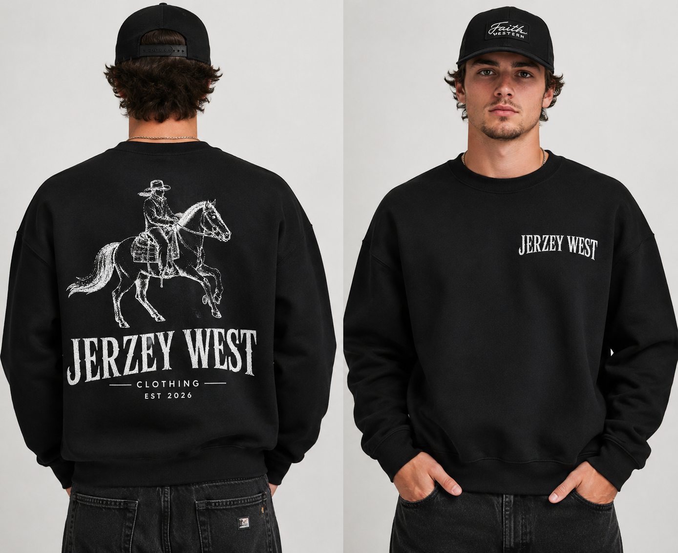 Jerzey West Clothing Co. Graphic Crewneck