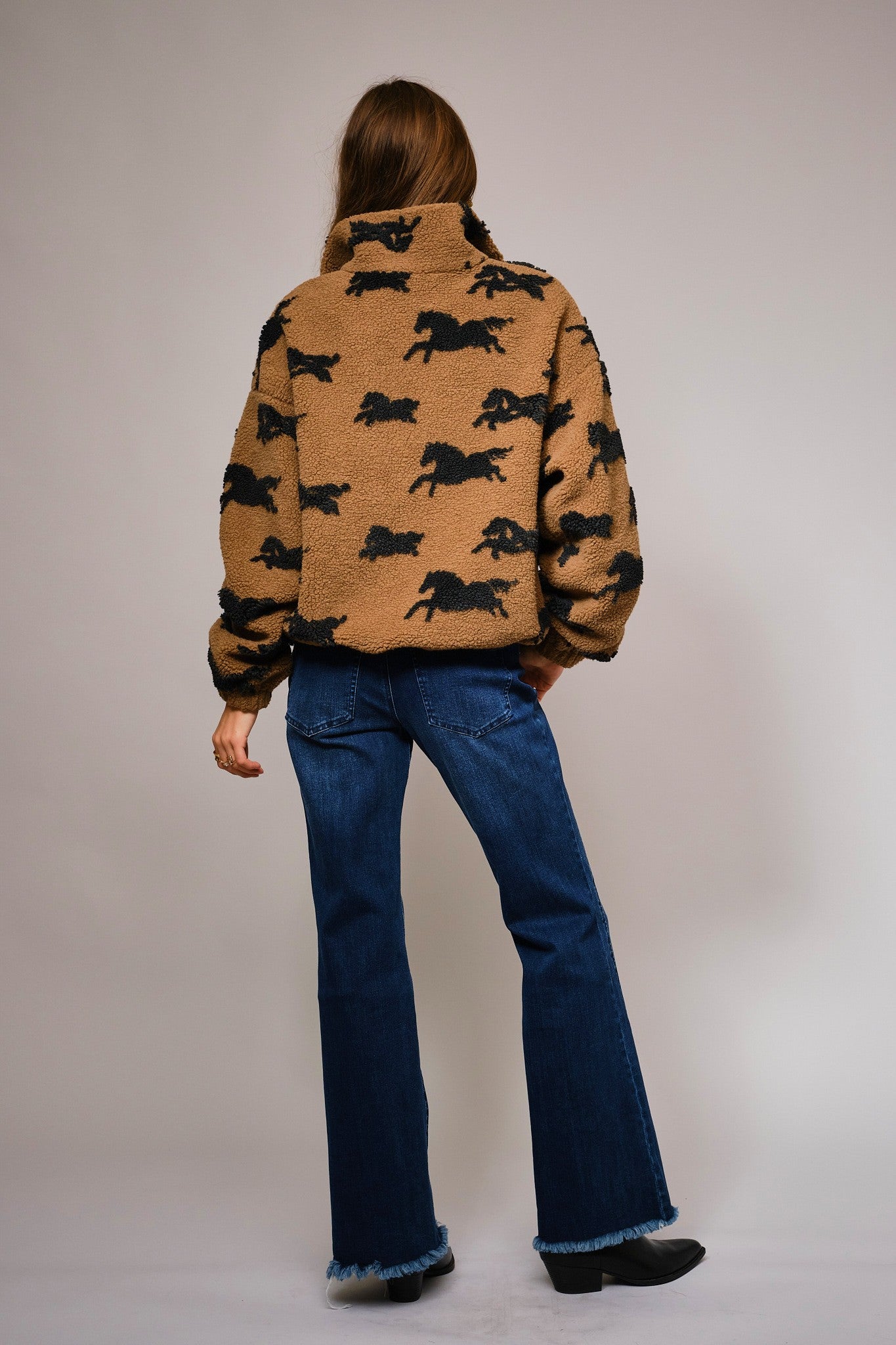 Crazy Horse Sherpa Zip up Jacket