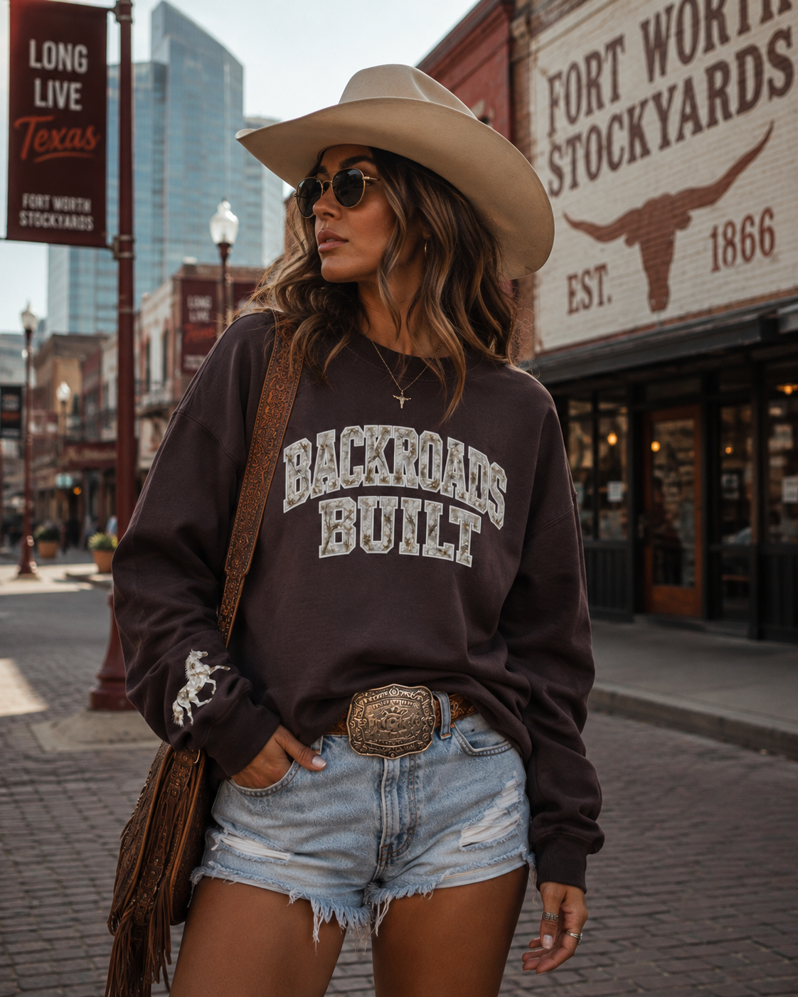 Backroads Built Graphic Crewneck