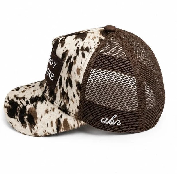 Cowboy Culture Cow Print Trucker Hat - ABN