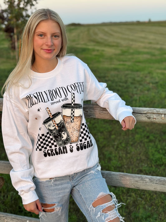 Ghosted & Roasted Graphic Crewneck