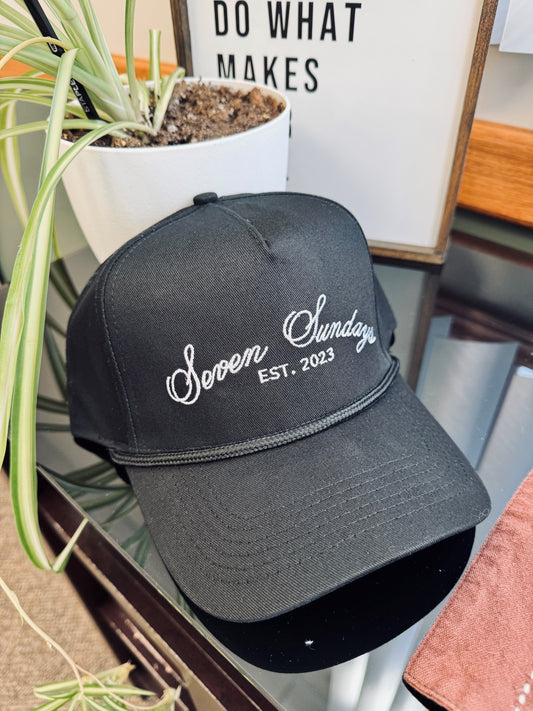 Seven Sundays Trucker Hat - Black