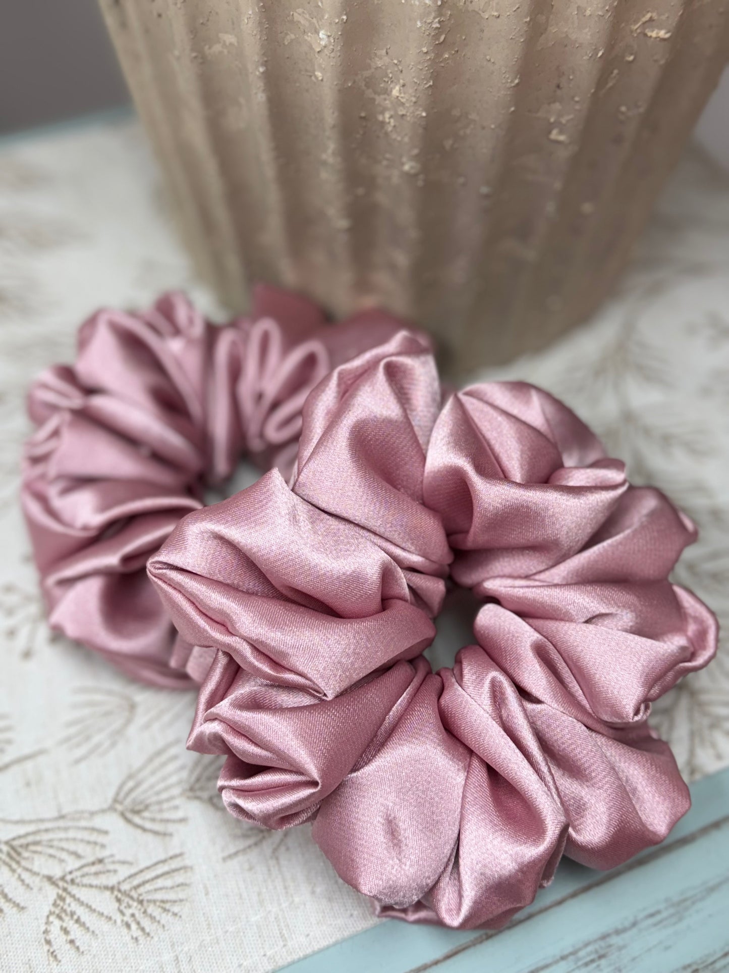 Silk Connections - Oversized Hair Scrunchies - Silk & Satin