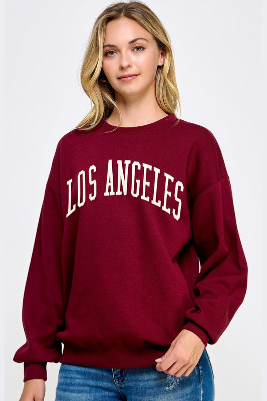 Crimson City Los Angeles Crewneck