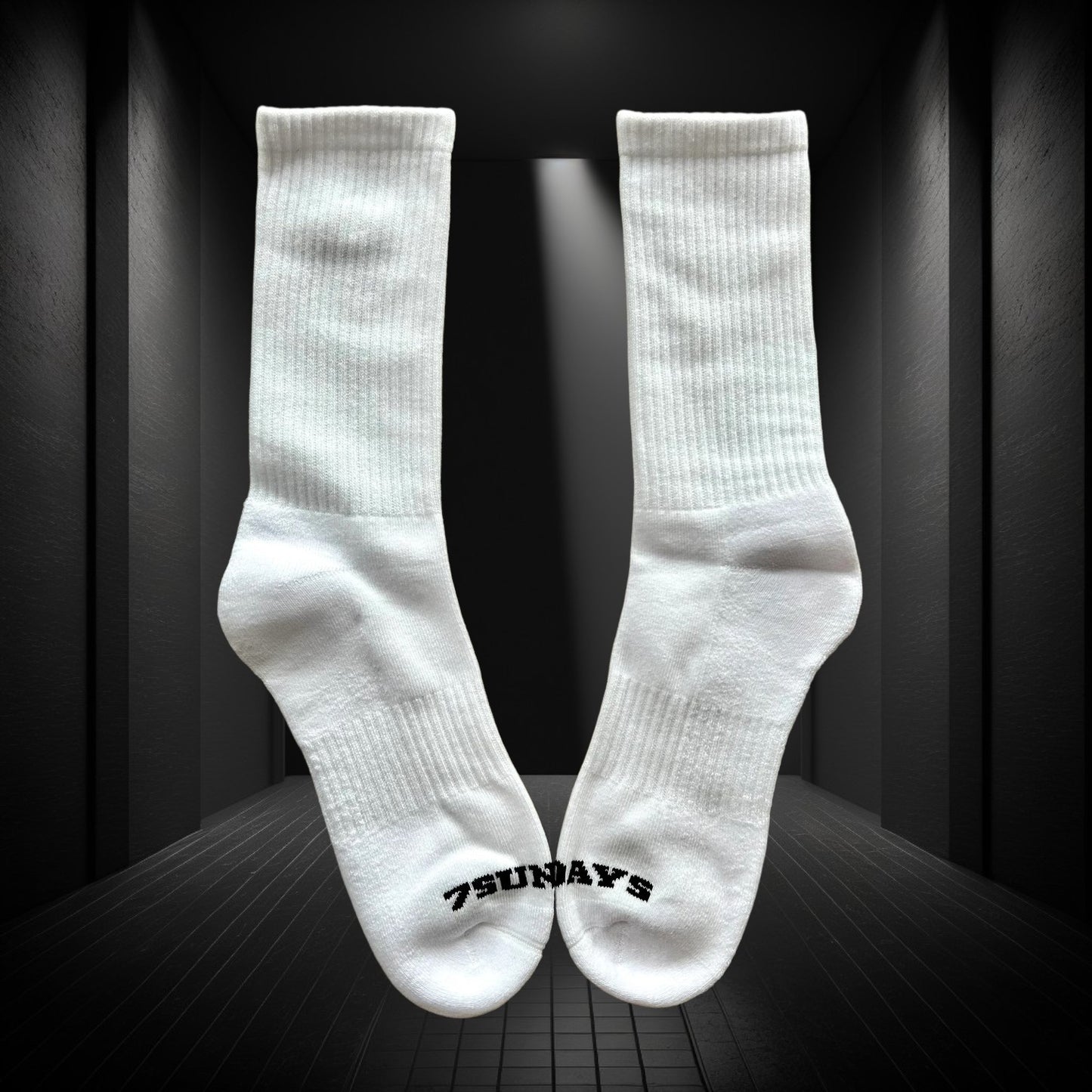 Seven Sundays White Crew Socks - 3 Pack