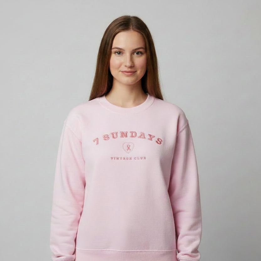 Seven Sundays Club Crewneck - Pink