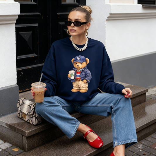 Manhattan Varsity Bear Graphic Crewneck