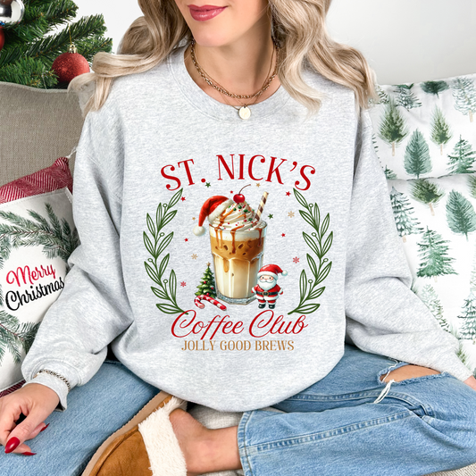 St. Nick's Coffee Club Graphic Crewneck