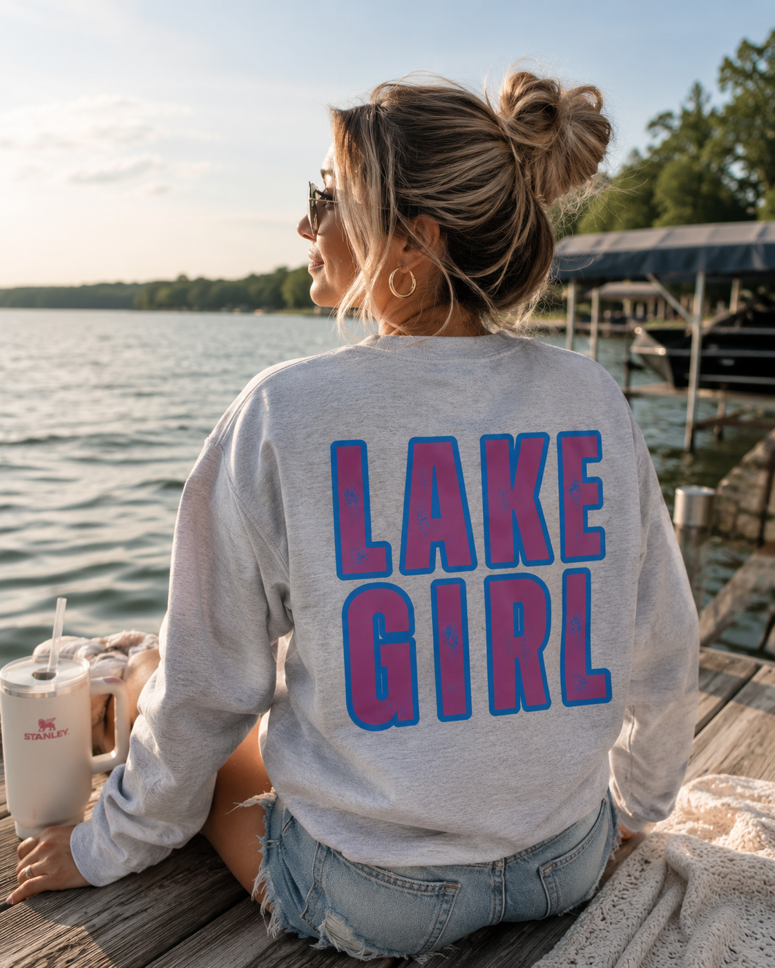 Lake Girl Graphic Crewneck