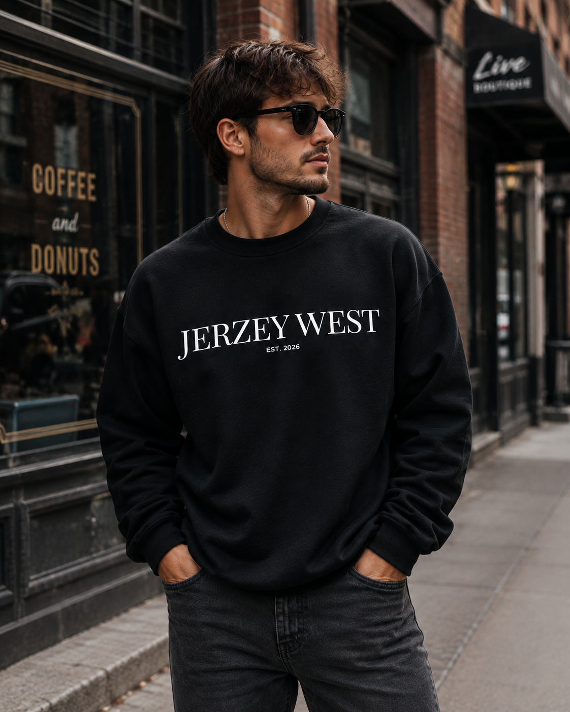 Jerzey West Graphic Crewneck