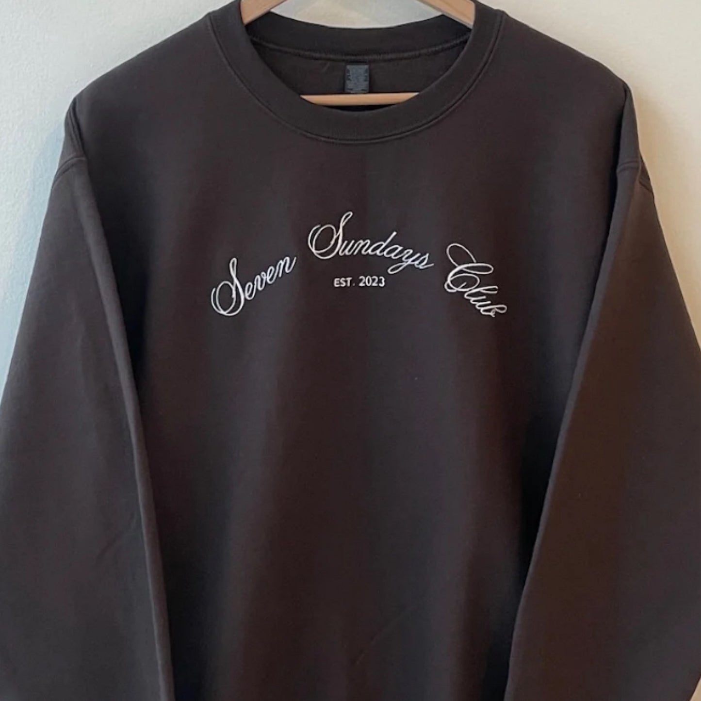 Seven Sundays Crewneck - Cocoa Brown