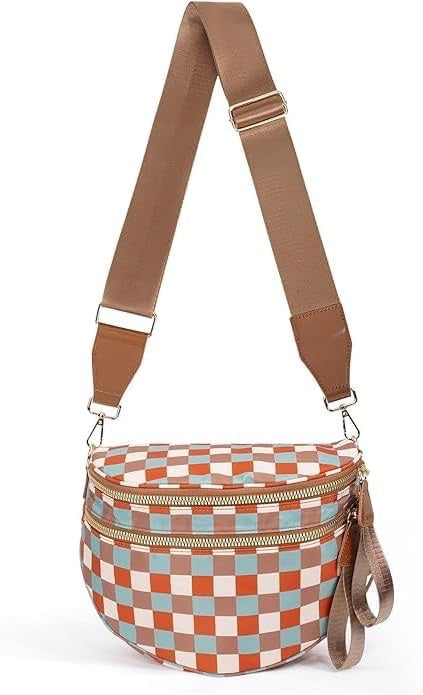 Rust Check Checkered Sling Bag