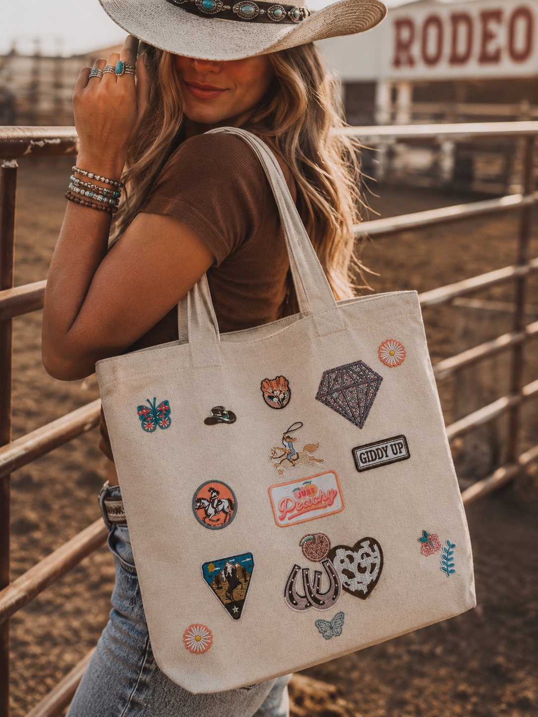 Giddy up Patchwork Tote