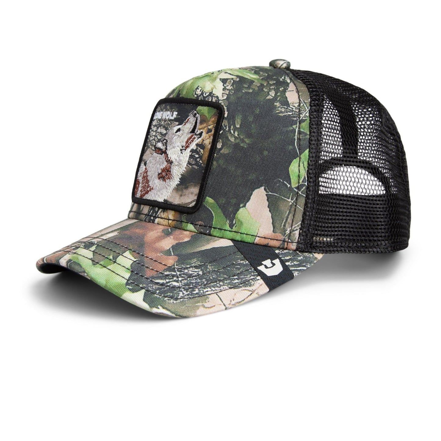 Camouflage Lone Wolf Trucker Hat