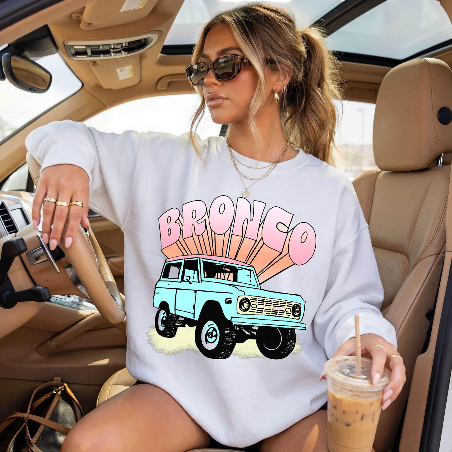 Wild Road Bronco Graphic Crewneck