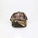 Country Liberty Pink Camp Trucker Hat