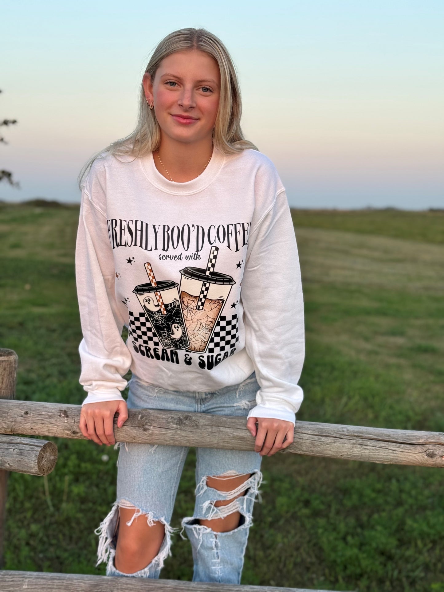 Ghosted & Roasted Graphic Crewneck