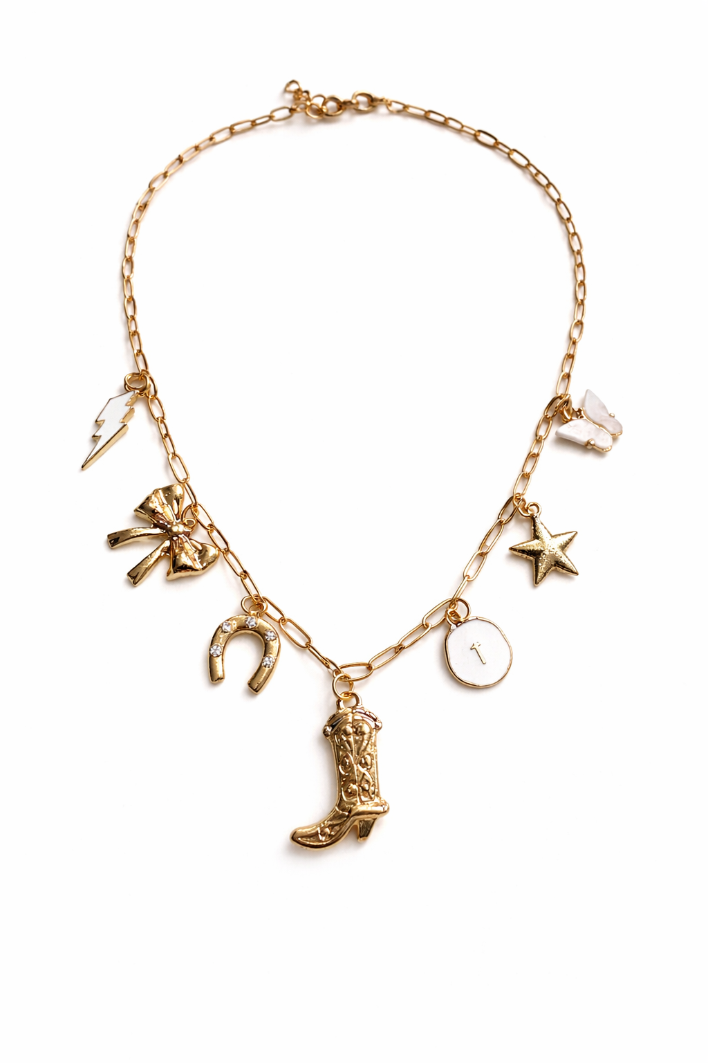 Wild West Boot Charm Necklace